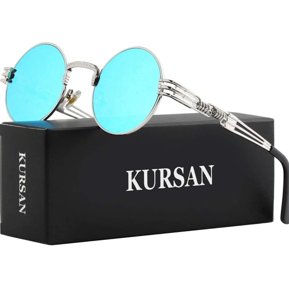 Round metal frame Sunglasses UV400 Polarized